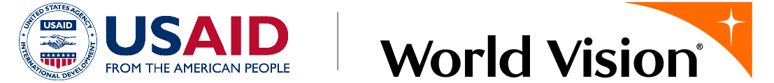 USAID and World Vision project partnership logo